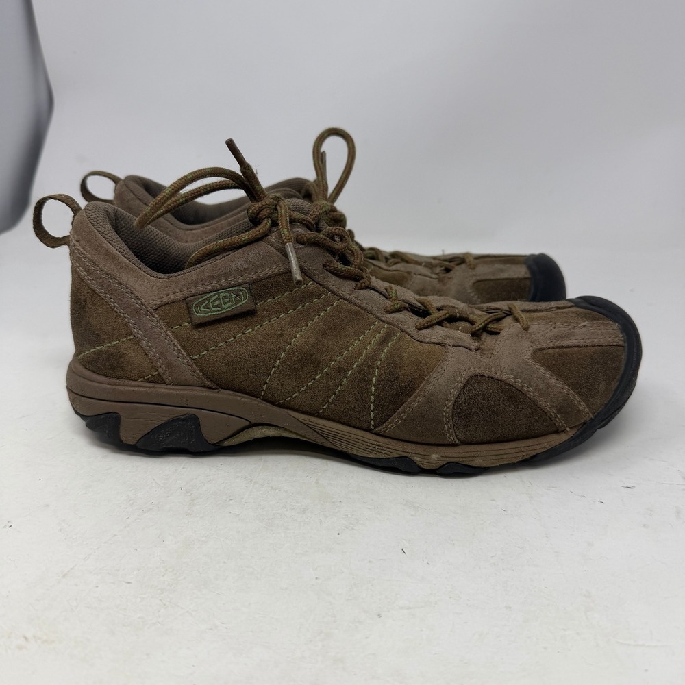 Keen Hiking Shoes Womens 8.5 1003943 Brown Suede Low Top EUC